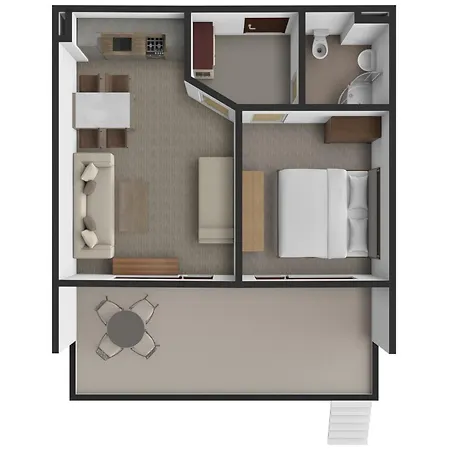 Apartamento B022 With A Large Terrace And Direct Access To The Sea *